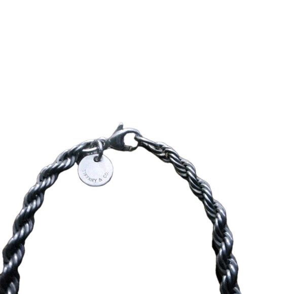 LIke New, Tiffany & Co. Sterling Silver Twisted Rope Bracelet - 7 Inches- - Picture 4 of 4